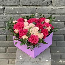 Цветочная композиция из Розы в коробке #REPLACE_PRED# Дыгулыбгее