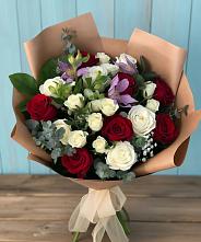 Букет цветов из:  Розы и Альстромерии в Дыгулыбгее