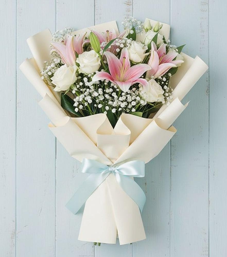 Букет цветов из: Лилии в Дыгулыбгее