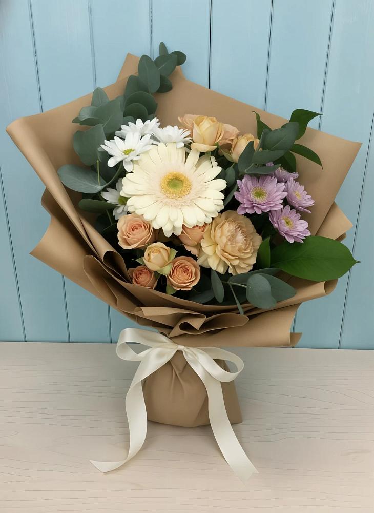 Букет цветов из: Герберы и Хризантемы в Дыгулыбгее