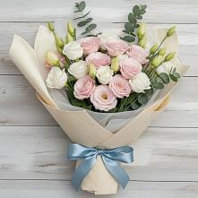 Букет цветов из:  Лизиантусы в Дыгулыбгее