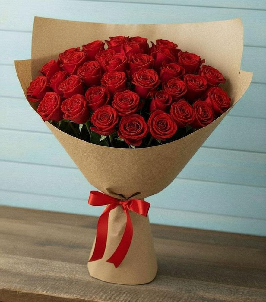 Букет Красные розы Милано в Дыгулыбгее