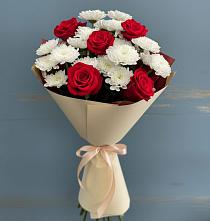 Букет цветов из:  Розы и Хризантемы в Дыгулыбгее