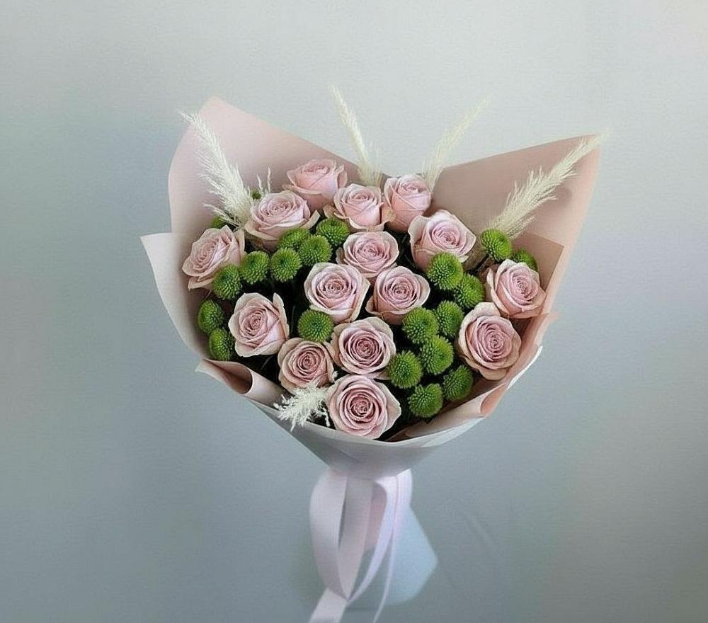 Букет цветов из: Розы и Хризантемы в Дыгулыбгее