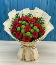 Букет цветов из:  Розы и Хризантемы #REPLACE_PRED# Дыгулыбгее