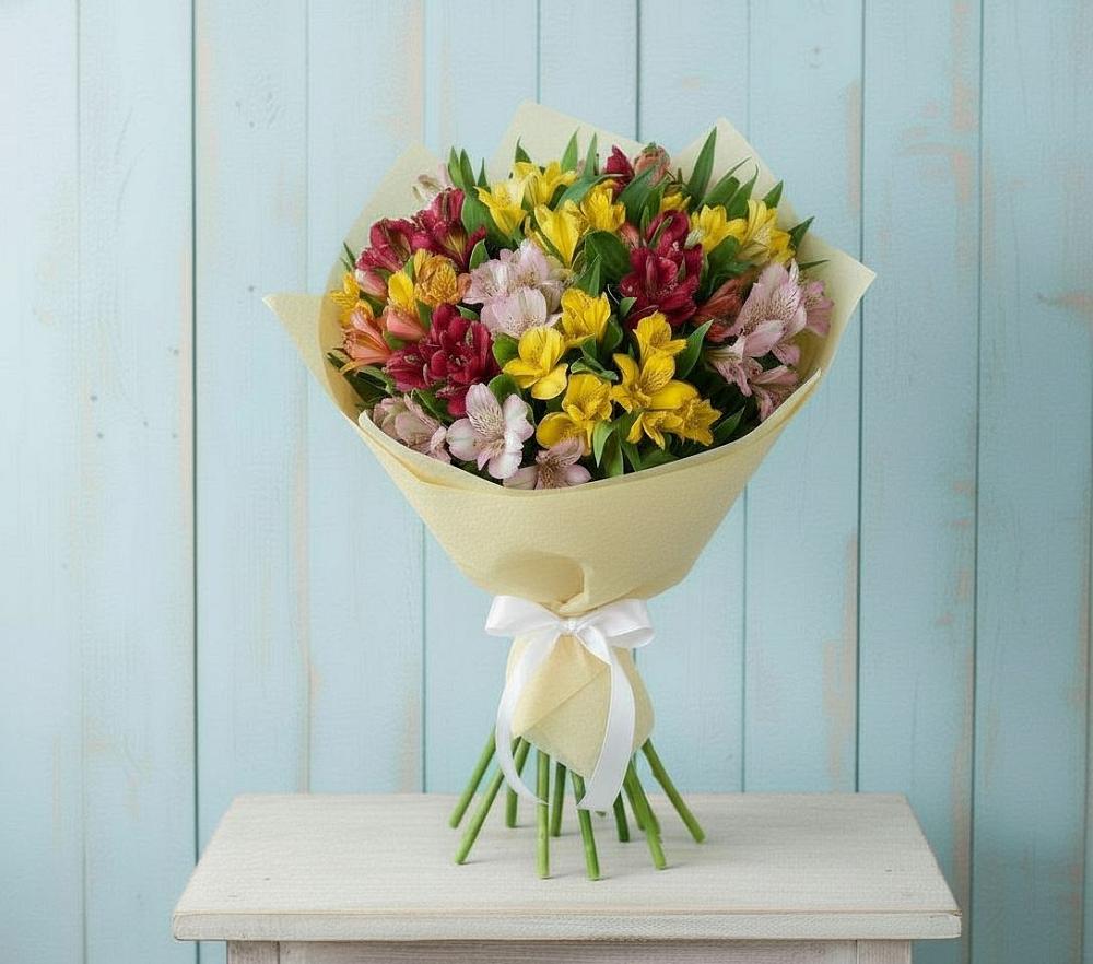 Букет цветов из: Альстромерии в Дыгулыбгее