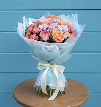 Букет цветов из:  Хризантемы и Розы в Дыгулыбгее