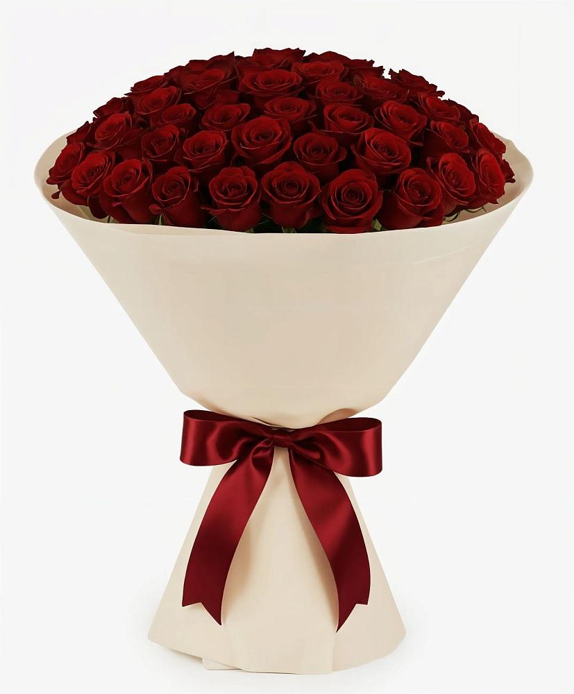 Букет 101 Бордовая роза Блэк Бакарра в Дыгулыбгее