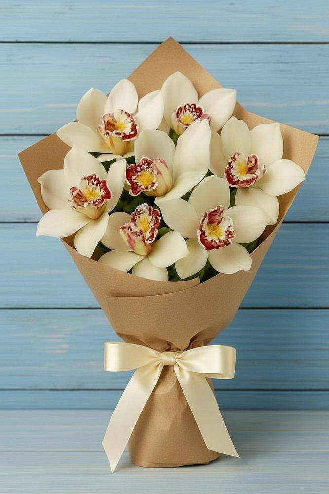 Букет цветов из: Орхидеи и Розы в Дыгулыбгее