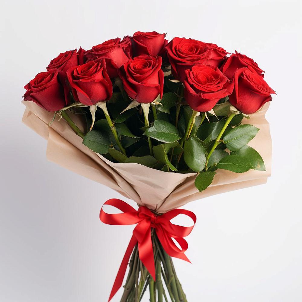 Букет 11 Красных роз Эдлесс Лав в Дыгулыбгее
